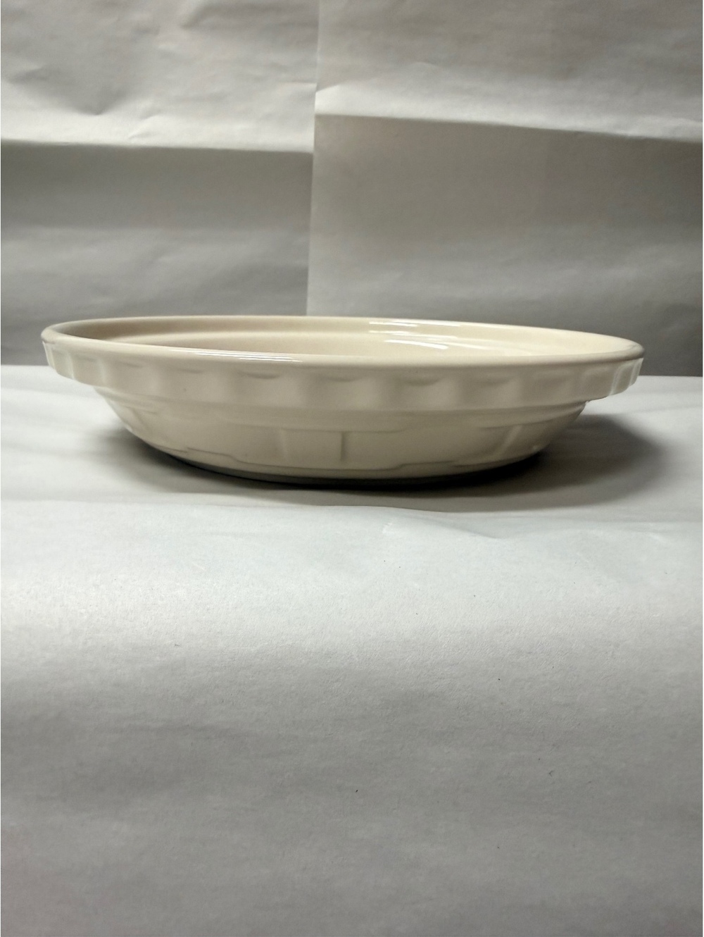 Longaberger Woven Traditions Pie Plate in Ivory